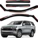 AUXKO in-Channel Rain Guards for Chevy/Chevrolet Tahoe, GMC Yukon 2021-2026