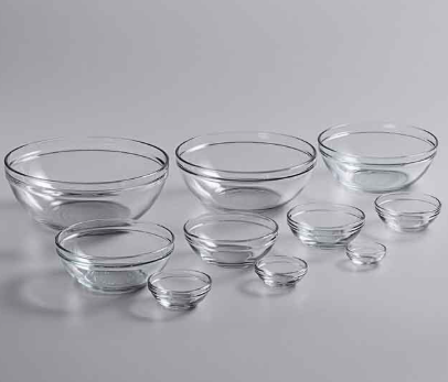 Anchor Hocking 10 Piece Mixing Bowl Set, Nesting Serving Bowls & Mixing Bowls (1 oz, 2 oz, 4 oz, 6 oz, 10 oz, 16 oz, 1 Qt, 1.5 Qt, 2.5 Qt, 3.5 Qt)