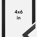 Black 4x6 Picture Frames, Set of Approx, 45 Pcs, Simple Rectangular Photo Frames for Wall or Table Display