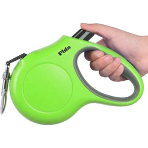 Fida Retractable Dog Leash, 16ft Heavy Duty Pet Walking Leash for Large Dog up to 110 lbs, Tangle Free. One-Hand Brake (Large, Green)
