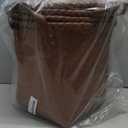 GIB Wicker Storage Baskets for Shelves, 11"x12" Round Woven Storage Cube Bins Organizer, Faux Rattan Wicker Blanket Basket for Organizing Clothes Toys Laundry Closet, 4 Pack, Brown (Medium)