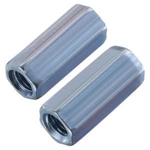 Wensilon(17 pcs) 1/2"-13 Coupling Nuts zinc, Extended Hexagon Plated Steel Rod Coupling Nuts