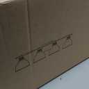 Gold Bathroom Vanity Light, 4-Light Bathroom Light Fixtures Over Mirror, Milk White Bell Glass Shades, Bathroom Vanity Lights for Mirror, Bath, E26 Base