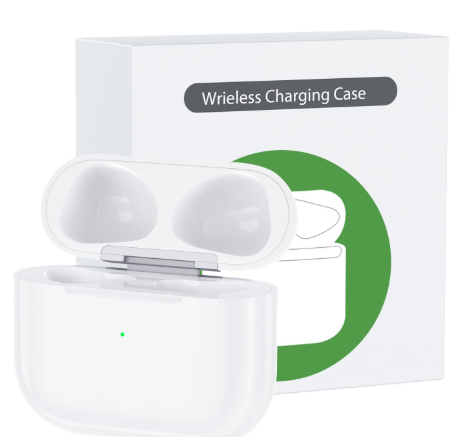 Wireless Charging Case for AirPods 3rd Gen, Compatible with Apple AirPods 3rd Generation, Bluetooth Pairing Sync Button, White, Case for Wireless Charging, Protects AirPods Case