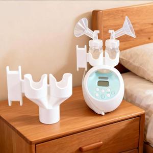 Bottle Holder for Spectra S1/S2 (Round Holes),for Spectra Organizer Attachment,Pump Bottle Holder with Hose Wrapping Arm,Keeps Pumping Area Tidy & Space-Saving Tidy Storage