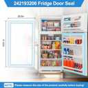 UPGRADED 242193206 Refrigerator Door Gasket Compatible with Frigidaire Door Gasket White, Refrigerator Door Seal For Kenmore Refrigerator Door Gasket FFTR1821TW0 FFTR1814TW0 FFTR1814TWG FFTR1831QP2