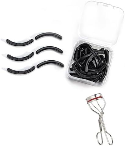 Eyelash Curler Refills Compatible with maybelline,Eyelash Curler Pads 24PCS,Silicone Lash Curler Refill Pads Compatible with maybelline,Black