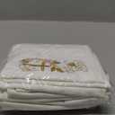 12 Pack of Embroidered Cotton and linen Purificator with Gold Cross Center Embroidered Purificators for Catholic Church Altar Cotton and linen Towel Catholic Communion Supplies, 12 x 18 Inch