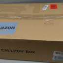 Enclosed Stainless Steel Cat Litter Box with Lid, XL Extra Large Litter Box for Big Cats, Metal Litter Pan High Sided, Never Absorbs Odors, Anti-Urine Leakage, Include Scoop (65-Darkgray)