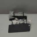 Funrous 4 Pack Pegboard Shelves Wall Organizer Peg Board Shelf Brackets Steel Tray Pegboard Accessories Organizing Tools for Craft Room Home Garage Nursery Workbench Kitchen (Black, 7 x 3 Inch)