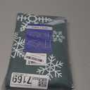 CAROMIO Christmas Tablecloth, Christmas Decorations for Home Indoor Table Decor Table Cloths Rectangle 60 x 120, Xmas Winter Farmhouse Tablecloth Snowflakes Decorations for Banquet Party, Green