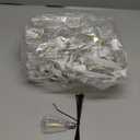 Brightever 50FT Outdoor String Lights Weatherproof, Patio Lights with 25+2 ST38 Edison Shatterproof Bulbs, Commercial Grade Warm White LED String Lights Decorative for Christmas, Wedding, Party, White