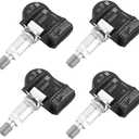 433MHz TPMS Sensor, Tire Pressure Monitoring System Sensor - Compatible for Land Rover Range Rover/Evoque/Sport, for Jaguar E/F/I-Pace XE XF XJ F-Type - Replace Part GX63-1A159-AA, C2D47173 Set of 4