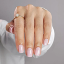 Press on Nails Square - Soft Gel Pink Press on Nails Short for Women Gift, Fit Perfectly & Natural Stick on Nails with Glue in 16 Sizes - 32 Reusable Fake Nails, Shimmering Pink