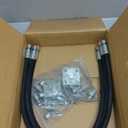 2 Pack 3 Way Hydraulic Diverter Valves Kit for 1-2 Ton Mini Excavators, with 31 inch Hydraulic Hoses, Quick Connectors & Auxiliary Connector. Excavator Attachments Fit M14 Hose