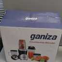 Ganiza Smoothie Blender, 900W Blenders for Shakes and Smoothies, 15-Piece Personal Blender and Grinder Combo for Kitchen, Smoothies Maker with 4 BPA-Free Portable Cup, Nutritious Recipe (Black)