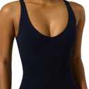 PAVOI ACTIVE Longline Sports Bra for Women, Mid Support Tank Top, FlexFlow | Wirefree Workout Cropped Tank with Built in Bra, V Neck Medium Support Long Sports Bra Black Large A-C Cups