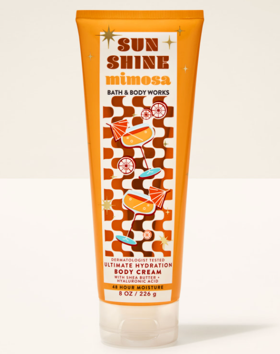 Bath and Body Works Sunshine Mimosa Ultra Shea Body Cream 8 oz / 226 g (8 Ounce (Pack of 1))