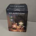 ULAROOM Cordless Lamp Rechargeable Battery Operated lamp, Glass Small Table lamp - Portable Dimmable Brightness Touch Wireless Bedside Lamp for Bedroom/Kitchen/Entryway/Home Living Room Decor, Yellow