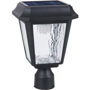 KMC Lighting ST4618Q-A Solar Lamp Post Lights Solar Post Lights Outdoor Post Lights Die-Casting Aluminum 3-inch Fitter Base for Post Mount