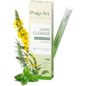 Lung Detox Mullein Diffuser Pen | Natural Mullein Leaf | Lung Health & Detox | Herbal Mullein Diffuser Pen 600 Uses