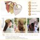 2 x 5 Pcs Floral Hair Scarf Elastic Headband, Bohemia Bandana Triangle Headscarf Flower Print Head Wrap Scarf Hair Accessories Headwear for Women(Mix Color)