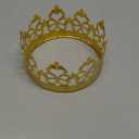 Cake Crown Decorative Crown Ornament Baking Cake Adornment Crown Birthday Cake Decoration for Wedding Birthday Party (Golden)
