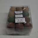 24 Pcs Neutral Matte Christmas Ball Ornaments 2.4 Inch Rustic Boho Brown Green Tan Xmas Bulbs Ornament Vintage Xmas Baubles Modern Christmas Decor for Tree Farmhouse Decor