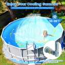 2 x Pool Fountain for Above and Inground Pools,Upgraded Dual Spray Pool Aerator with 9-Color LED Lights and 4 Modes, 360 Adjustable Pool Sprinkler Fountain Pool Cooler Pool Accessories Pool Decor