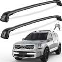 KINGGERI 330lb Lockable Roof Rack Cross Bars Compatible with Kia Telluride 2019-2026 EX S SX SX-Prestige, Heavy Duty Rooftop Aluminum Roof Rails Crossbars Cargo (Not for LX, X-Line or X-Pro)