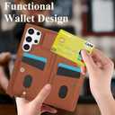 for Samsung Galaxy S25 Ultra Case with Wallet, Magnetic Snap Flip Leather Cover with Flower Design Credit Card Holder Stand WristbandSamsung S25 Ultra Protective Phone Case for Women
