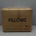 puredown Goose Feathers and Down Pillow for Sleeping Hotel Collection Bed Pillows, Gusseted, Queen, Set of 2 (Gusseted Style 1)