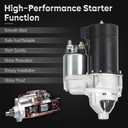 New Starter Fit for 1.9L Saturn SL SL1 SL2 1995-2002, SC 1991-1992, SC1 SC2 1995-2002, SW1 1995-1999, SW2 1.9L 1995-2001 Replaces# 21023232, 21023719, 21023994, 21024210, 2104332