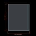 16x20 Toploaders 10ct - Ultra Durable Poster Protectors for Graphic Art, Photos, Crystal Clear PVC, Archival-Safe, Fit 16x20 Inch Sheets