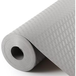 Shelf Liners for Kitchen Cabinets Non Adhensive Grey 23.6"× 393.7"