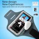 2 x Arm Band for Phone for Running, Phone Holder for Running for iPhone & Samsung Galaxy, Cell Phone Armband Holder for Walking, Gym, Workout, w/Adjustable Strap & Zipper Pocket (Grey-S) (S-5.4'': iPhone SE&13 mini&12 mini&8&7)