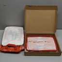 Maxcheck 6 Pcs Large Christmas Storage Basket Foldable Red Xmas Gift Basket Rectangle Merry Christmas Storage Boxes Bin Let It Snow Fabric Laundry Organizer with Handles for Cloth Toy (Novel Style)