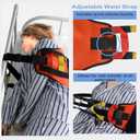 Transfer Sling Transfer Belt for Seniors, Widened Back Curve Design Transfer Belt for Movement, Transfer Boards for Bedridden Patient, Back Lift Belt for Patient Care (Orange)