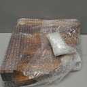 Demigo Corner Shelf Wall Mount Set of 3, Solid Acacia Wood Round Floating Corner Shelves for Storage and Display, Hanging Wood Shelves for Bedroom, Kitchen, Living Room, Bathroom (Brown)