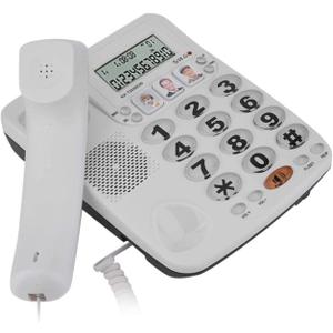 Demeras Corded Telephones with Speakerphone 2-line Dial Corded Phone with Caller ID Landline for Home/Office
