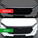 Exterior Front Bumper Engine Lid Grill Grille Cover 3Pcs Compatible with Honda CR-V CRV 2023 2024 2025