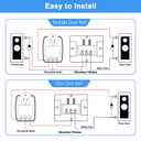 24 Volt Transformer, 40 VA AC Transformer Plug in with PTC Fuse Compatible with Ring Doorbell and Thermostat, Compatible with Nest, Ecobee, Sensi/Honeywell/ 24V Adapter (1 Pack)