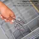 OVENTE 5-Speed Electric Hand Mixer with Stainless Steel Mixing Whisk, Snap-On Storage Case, Portable & Lightweight 150W Motor, Compact Handheld Mixer for Baking, Blending or Cooking, White HM151W