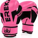 Boxing Gloves for Kids, Kids Sparring Training Gloves for Punching Bag, MMA, UFC, Muay Thai, Karate, Kickboxing (10 oz, Pink)