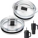 2Pcs Tumbler Lid Replacement Compatible With Reduce 40oz 50oz, Accessories for Reduce Tumbler Cup, Bpa-Free, Reusable Replacement Lid