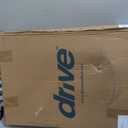 Drive Medical Two-Button Folding Walker With Wheels - Lightweight Rolling Mobility Support - Adjustable Height - Dual Push-Button Operation - 5 Inch Front Wheels - Durable Aluminum - Silver