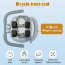 Bike Seat - Front Mount, Bike Seat for Adult Bike,Retractable Baby Bike Seat Front Mounted, Standard
