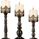 Vintage Candle Holder for Table Centerpiece Gothic Candle Stand Set