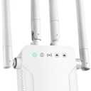 WiFi Extender Signal Booster,WiFi Extender, 5G WiFi Booster with 1200Mbps Dual Band(Up to 10000sq. ft for 55+ Devices), WiFi Repeater with 4 Antennas 360° Coverage, WPS 1-Tap Setup & Ethernet Port