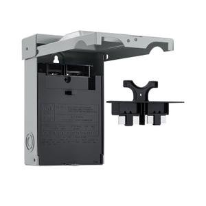 SURAIELEC 60 Amp Fused AC Disconnect Box with Pull-Out Switch, 2-Pole, 3-Wire, 1-Phase, AC Disconnect for Mini Split, Home & Light Commercial HVAC Systems, UL Listed, Fuse not Included